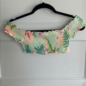 off the shoulder bikini top